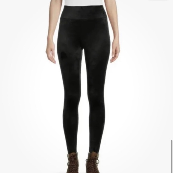 NO BOUNDARIES Womens Ankle Leggings Velour High Rise Size 1X 17 Juniors New - Picture 5 of 8